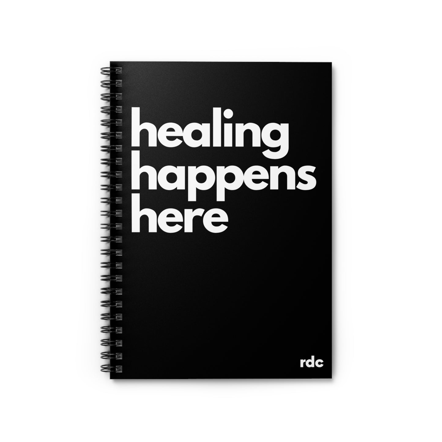 Healing Happens Here Spiral Notebook