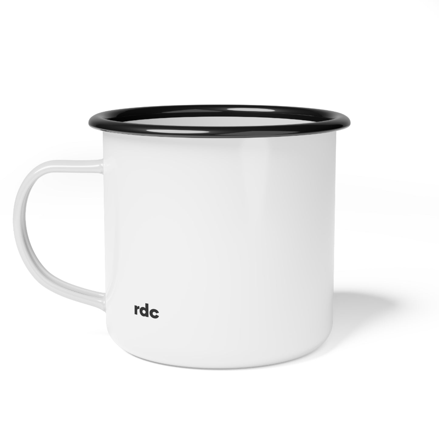 Enamel Camp Cup with Peace, Prosperity and Perfect Skin Design