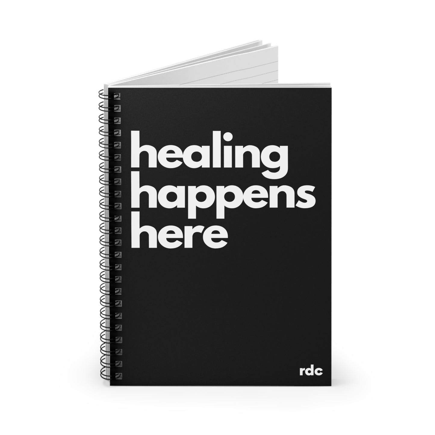 Healing Happens Here Spiral Notebook