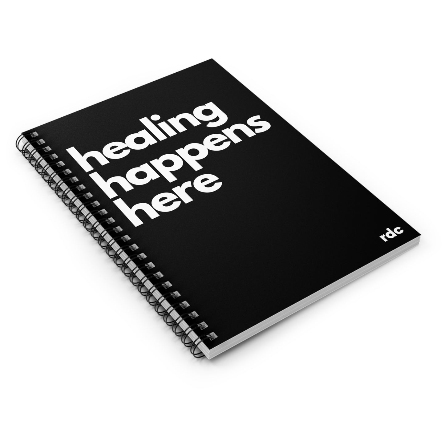 Healing Happens Here Spiral Notebook